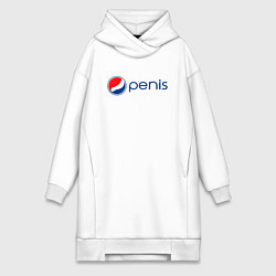 Женское худи-платье Penis, цвет: белый