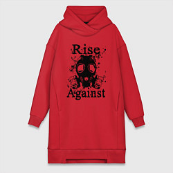 Женская толстовка-платье Rise Against rock