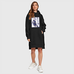 Женское худи-платье Генриетта и Владилена - 86, цвет: черный — фото 2