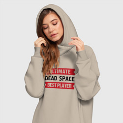 Женское худи-платье Dead Space: Ultimate Best Player, цвет: миндальный — фото 2