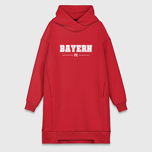 Женская толстовка-платье Bayern football club классика / Красный – фото 1