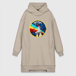 Женская толстовка-платье NASA - emblem - USA