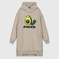 Женское худи-платье Avocado - AvoCATo - Joke, цвет: миндальный