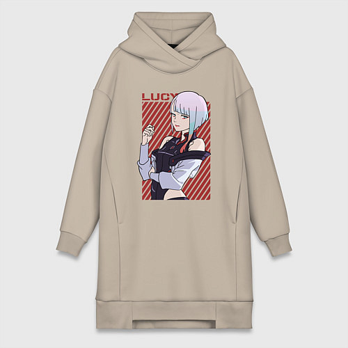 Женская толстовка-платье Милая Люси / Миндальный – фото 1
