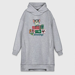 Женская толстовка-платье Creetings