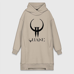 Женская толстовка-платье Quake II logo