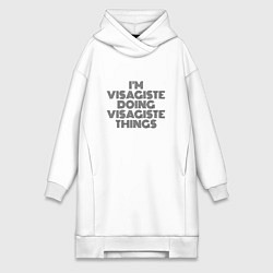 Женская толстовка-платье Im visagiste doing visagiste things vintage