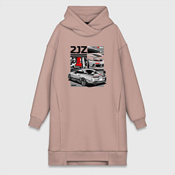 Женская толстовка-платье Toyota Supra mk4 2JZ