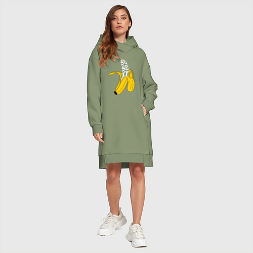 Женская толстовка-платье Заводной банан / Авокадо – фото 4