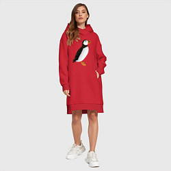 Женское худи-платье Тупик, цвет: красный — фото 2