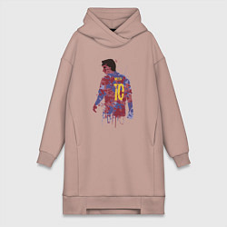 Женское худи-платье Color Messi, цвет: пыльно-розовый