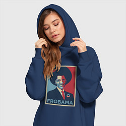 Женское худи-платье Frobama, цвет: тёмно-синий — фото 2
