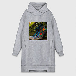 Женское худи-платье Удобная обувь, цвет: меланж