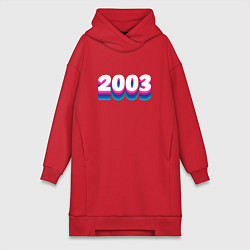 Женская толстовка-платье Made in 2003 vintage art