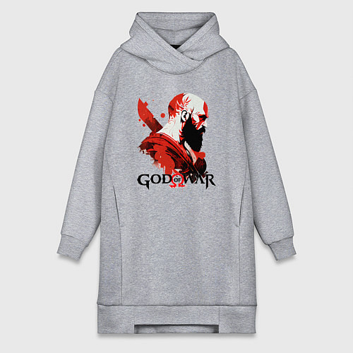 Женская толстовка-платье Кратос, арт / Меланж – фото 1