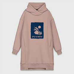 Женская толстовка-платье Тоторо и друзья