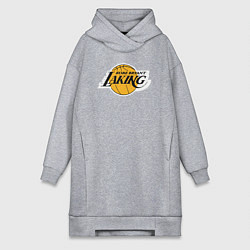 Женское худи-платье Kobe Bryant laking, цвет: меланж