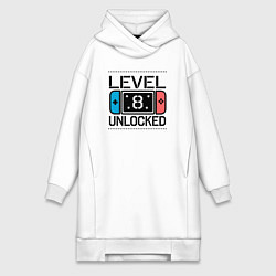 Женская толстовка-платье Level 8 unlocked