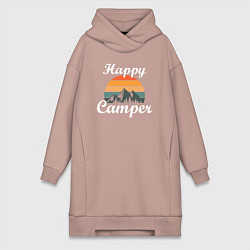 Женская толстовка-платье Happy camper