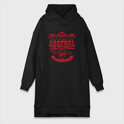 Женская толстовка-платье Arsenal 1886 / Черный – фото 1