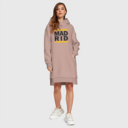 Женское худи-платье Run Real Madrid, цвет: пыльно-розовый — фото 2