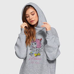 Женское худи-платье Ustina - pulp fiction, цвет: меланж — фото 2