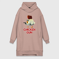 Женская толстовка-платье Chicken Gun chick