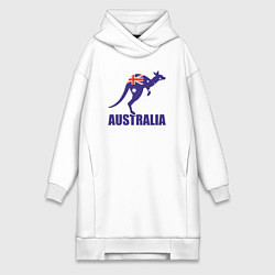Женская толстовка-платье Австралийский кенгуру