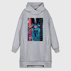 Женская толстовка-платье Ghost in the shell - Motoko