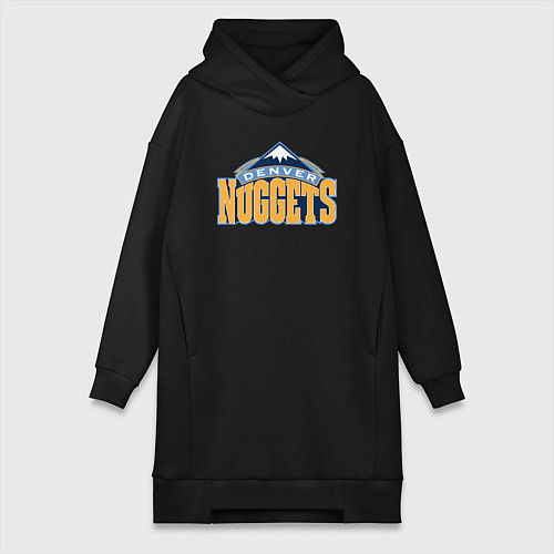 Женская толстовка-платье Denver Nuggets / Черный – фото 1