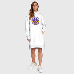 Женское худи-платье Lakers California, цвет: белый — фото 2