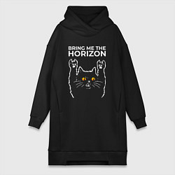 Женская толстовка-платье Bring Me the Horizon rock cat