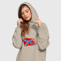 Женское худи-платье Конфедерация брызги, цвет: миндальный — фото 2