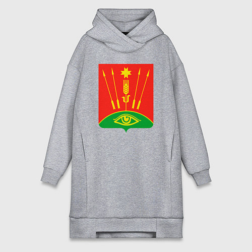 Женская толстовка-платье Глазовский район / Меланж – фото 1