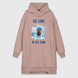 Женское худи-платье Ice Cube in ice cube, цвет: пыльно-розовый