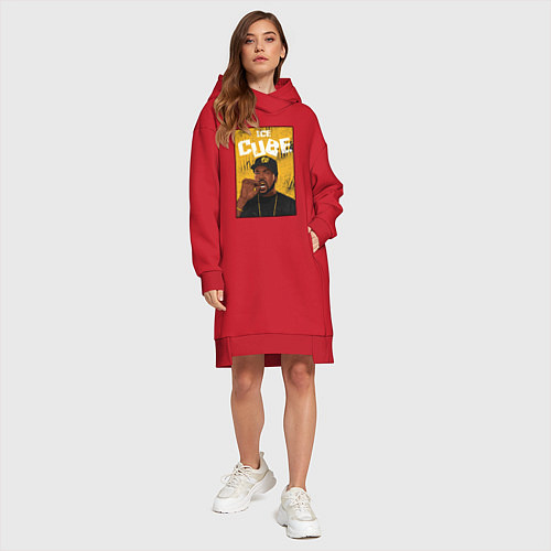Женская толстовка-платье Ice Сube / Красный – фото 4