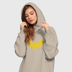 Женское худи-платье Captain falcon, цвет: миндальный — фото 2