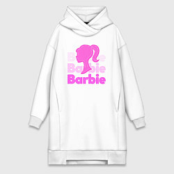 Женская толстовка-платье Логотип Барби объемный