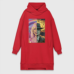 Женская толстовка-платье Barbie Oppenheimer