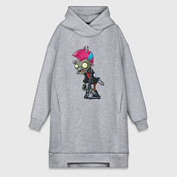 Женская толстовка-платье PvZ Зомби панк