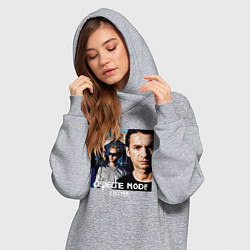 Женское худи-платье Depeche Mode Exciter Tour, цвет: меланж — фото 2