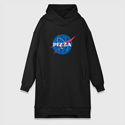 Женское худи-платье Pizza x NASA, цвет: черный