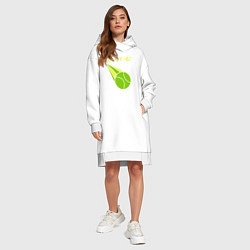 Женское худи-платье Tennis ace, цвет: белый — фото 2