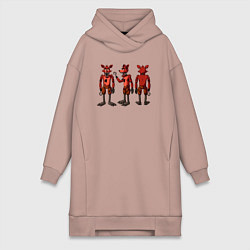 Женская толстовка-платье Три Фокси