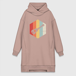 Женская толстовка-платье Гитарка