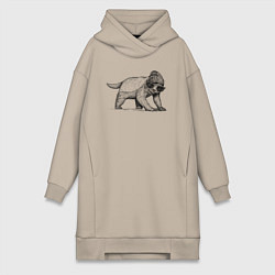 Женская толстовка-платье Медоед модный