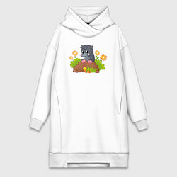 Женская толстовка-платье Кротик