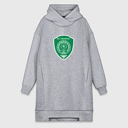 Женское худи-платье Футбольный клуб Ахмат кавказ, цвет: меланж