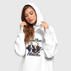Женское худи-платье Сальвадор Vдали - A Tribute band, цвет: белый — фото 2