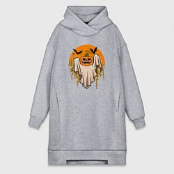 Женская толстовка-платье Призрак хэллоуина